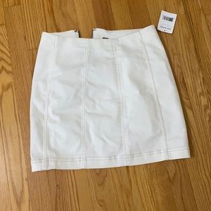 Free people white mini skirt never worn